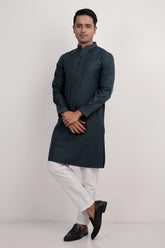 Men Premium Panjabi (Dk. Green)